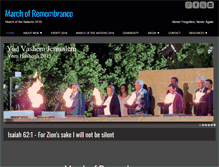 Tablet Screenshot of marchofremembrance.org